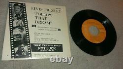 ELVIS PRESLEY FOLLOW THAT DREAM EPA-4368 RCA VICTOR Orange Label nm Rare Sleeve