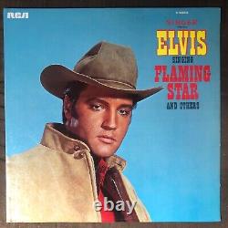 ELVIS PRESLEY Flaming Star 1968 1st Press RCA LP with Rare Photo BEAUTIFUL EX+