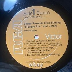 ELVIS PRESLEY Flaming Star 1968 1st Press RCA LP with Rare Photo BEAUTIFUL EX+