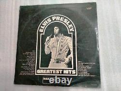 ELVIS PRESLEY GREATEST HITS RCA diff cover unseen MSG photo RARE LP INDIA vg++