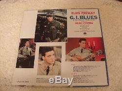 ELVIS PRESLEY G. I. BLUES 1960 RCA LPM-2256 WithRARE WOODEN HEART STICKER $600 BK