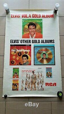 ELVIS PRESLEY Gold Records RARE RCA POSTER AD ORIG 1968 LSP-1707 LSP-3921
