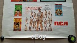 ELVIS PRESLEY Gold Records RARE RCA POSTER AD ORIG 1968 LSP-1707 LSP-3921