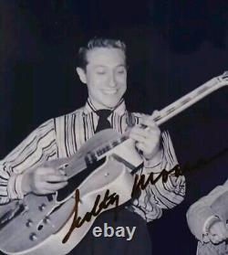 ELVIS PRESLEY Guitarist SCOTTY MOORE Hand Signed 8.5 x 11 Rare Early Elvis