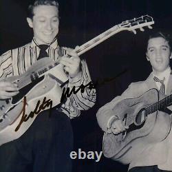 ELVIS PRESLEY Guitarist SCOTTY MOORE Hand Signed 8.5 x 11 Rare Early Elvis