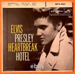 ELVIS PRESLEY-Heartbreak Hotel RCA VICTOR EPA-821 45RPM 1S/1S SUPER RARE VG+