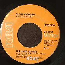 ELVIS PRESLEY How Great Thou Art / His Hand in Mine RARE PROMO 45 1969 TOP COPY