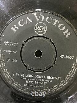ELVIS PRESLEY I'm yours/Long lonely highway INDIA 7 SINGLE 45 ULTRA RARE VG