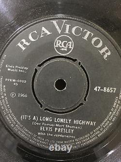 ELVIS PRESLEY I'm yours/Long lonely highway INDIA 7 SINGLE 45 ULTRA RARE VG