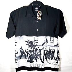 ELVIS PRESLEY JAILHOUSE ROCK Button Down Shirt DRAGONFLY SIZE XL RARE NEW TAGS