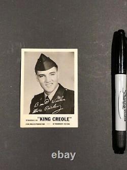 ELVIS PRESLEY KING CREOLE COLLECTOR VINTAGE PROMO CARD MOSS NMC Extremely Rare