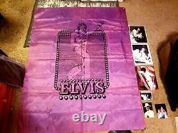 ELVIS PRESLEY LAS VEGAS CONCERT SCARF BANNER 1970s RARE