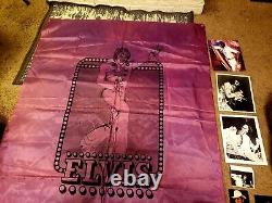 ELVIS PRESLEY LAS VEGAS CONCERT SCARF BANNER 1970s RARE