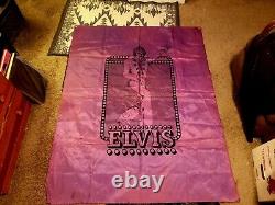 ELVIS PRESLEY LAS VEGAS CONCERT SCARF BANNER 1970s RARE