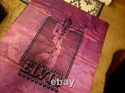 ELVIS PRESLEY LAS VEGAS CONCERT SCARF BANNER 1970s RARE