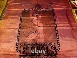 ELVIS PRESLEY LAS VEGAS CONCERT SCARF BANNER 1970s RARE