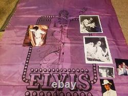 ELVIS PRESLEY LAS VEGAS CONCERT SCARF BANNER 1970s RARE