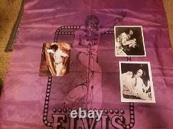 ELVIS PRESLEY LAS VEGAS CONCERT SCARF BANNER 1970s RARE