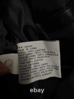 ELVIS PRESLEY LEATHER JACKET-RARE. Embroidered graphics. Size XL