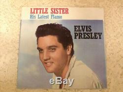 ELVIS PRESLEY LITTLE SISTER 1961 RCA 47-7908 WithRARE ERROR PICTURE SLEEVE
