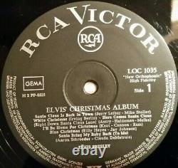 ELVIS PRESLEY LOC-1035 Elvis' Christmas Album Rare Black-Label-Germany
