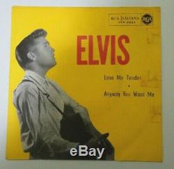 ELVIS PRESLEY LOVE ME TENDER 7 RCA ITALY ORIGINAL RARE 1956 45N0524 with SLEEVE