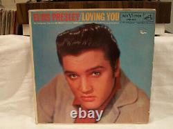 ELVIS PRESLEY LOVING YOU (LPM1515) VG cond. RARE BLACK LONG PLAY LABEL