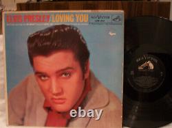 ELVIS PRESLEY LOVING YOU (LPM1515) VG cond. RARE BLACK LONG PLAY LABEL