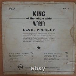 ELVIS PRESLEY LP SOUTH AFRICA KING OF WHOLE WIDE WORLD RARE Cover G LP Fair