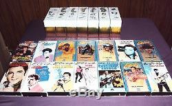 ELVIS PRESLEY MOVIE COLLECTION RARE 30 TAPES -With GOLD SLIP CASES & DOCUMENTS