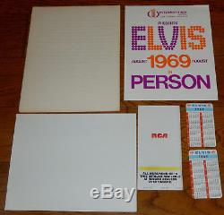 ELVIS PRESLEY Mega rare 1969 Las Vegas Vip Box set International Hotel Presents