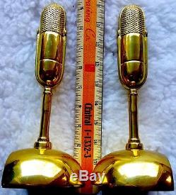 ELVIS PRESLEY Microphone BOOKENDS © EPE Rare Collectible OOP Ex