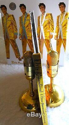 ELVIS PRESLEY Microphone BOOKENDS © EPE Rare Collectible OOP Ex