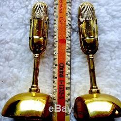 ELVIS PRESLEY Microphone BOOKENDS © EPE Rare Collectible OOP Ex