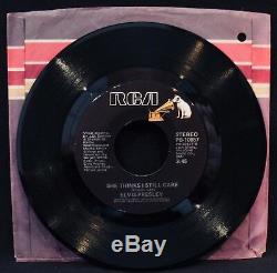 ELVIS PRESLEY-Moody Blue-Mega Rare Blank Label Variant 45-RCA VICTOR #PB 10857