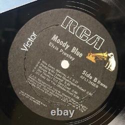 ELVIS PRESLEY Moody Blue US RCA AFL1-2428 Black Vinyl Rare LP Deep Groove