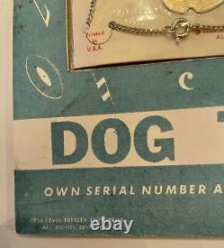 ELVIS PRESLEY ORIGINAL DOG TAG ON CARD Inserted Into Package SUPER RARE