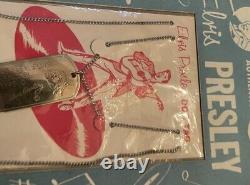 ELVIS PRESLEY ORIGINAL DOG TAG ON CARD Inserted Into Package SUPER RARE