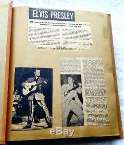 ELVIS PRESLEY Original 1956 Vintage SCRAPBOOK withPhotos & Articles RARE OOP