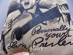 ELVIS PRESLEY PILLOW rock & roll memorabilia 1956 Personally Yours souvenir RARE
