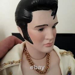 ELVIS PRESLEY PORCELAIN DOLL 25 inch With Stand Rare Find