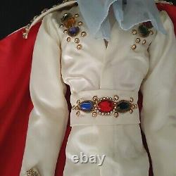 ELVIS PRESLEY PORCELAIN DOLL 25 inch With Stand Rare Find