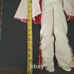 ELVIS PRESLEY PORCELAIN DOLL 25 inch With Stand Rare Find