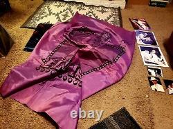 ELVIS PRESLEY PURPLE CONCERT SCARF LAS VEGAS 1970s RARE