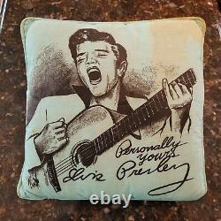ELVIS PRESLEY Personally Yours 10 Signature Pillow RARE ORIG 1956 STAINED READ