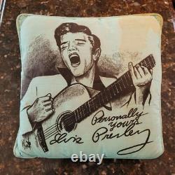 ELVIS PRESLEY Personally Yours 10 Signature Pillow RARE ORIG 1956 STAINED READ