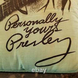 ELVIS PRESLEY Personally Yours 10 Signature Pillow RARE ORIG 1956 STAINED READ