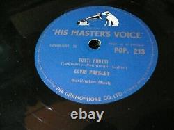 ELVIS PRESLEY Pop 213 G. BRITAIN Rare rockabilly 78 Rpm Record 10 VG Blue Suede