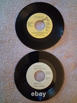 ELVIS PRESLEY RARE LET ME BE THERE AND MY BOY GRAY LABEL 45s NEAR MINT-MINT LT 2