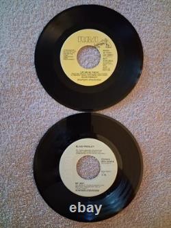 ELVIS PRESLEY RARE LET ME BE THERE AND MY BOY GRAY LABEL 45s NEAR MINT-MINT LT 2